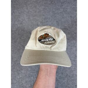 Vtg 90s Cartoon Network Ohhh Scooby Doo Authentic Adjustable Trucker Cap Beige